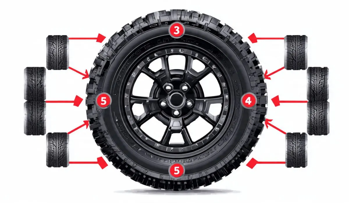 5 Tire Rotation Pattern 4x4