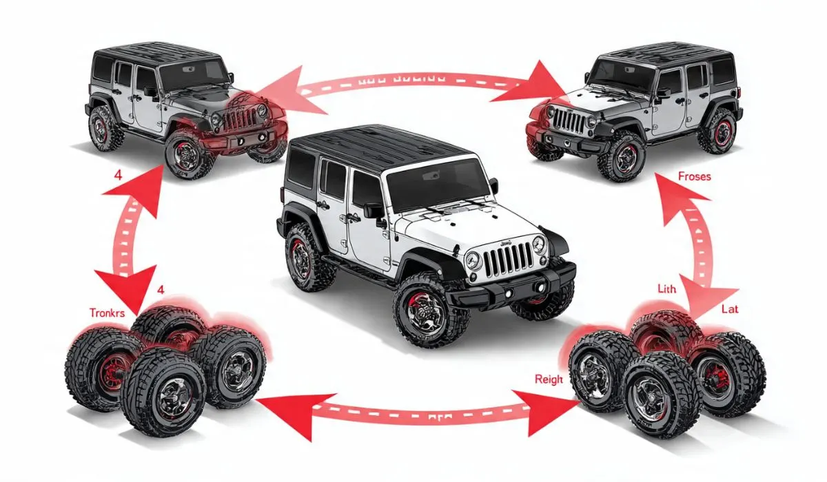 Jeep Wrangler 4 Tire Rotation 
