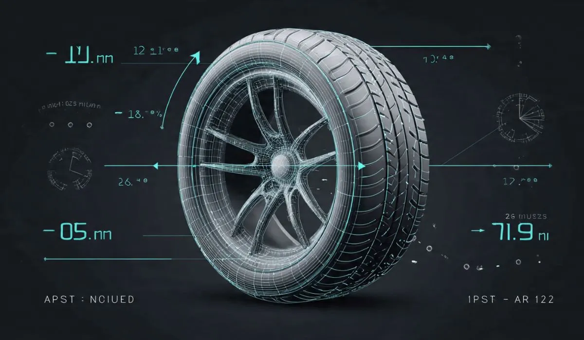 What do the 3 numbers mean on tire size