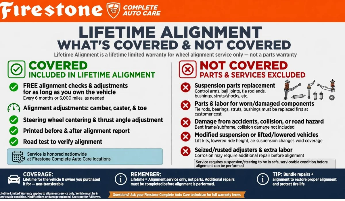 Does Firestone Lifetime Alignment Cover Part