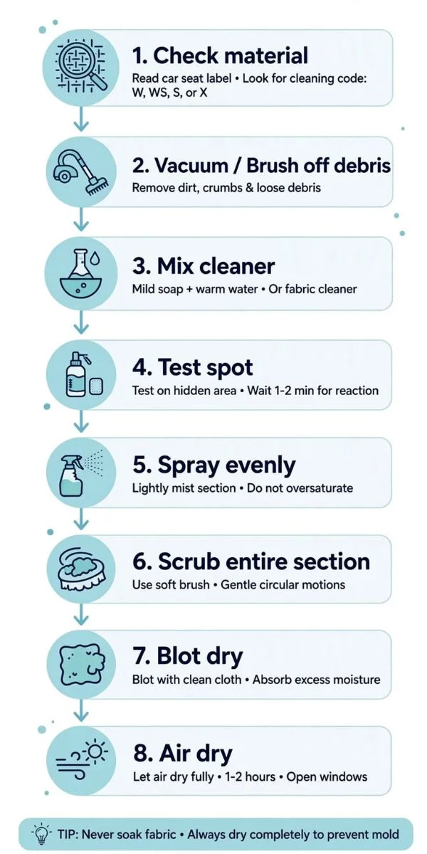 How to Clean Fabric Car Seats Step by Step