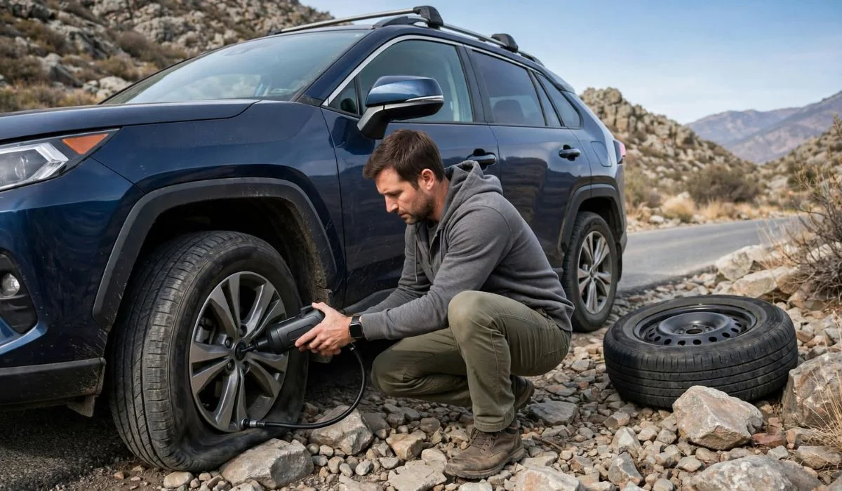 How to Get a Flat Tire Fixed Without a Jack